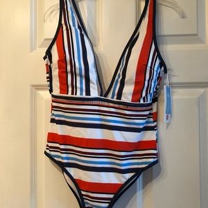 Cupshe one piece striped swimsuit